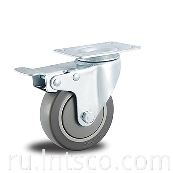 Medium Duty TPR Brake Casters